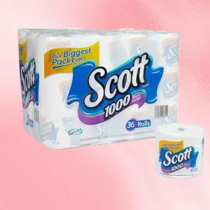 1000 Sheets Toilet Paper - Soft Absorbent Bathroom Tissue Rolls